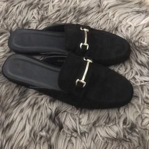 Black shoes size 7 loafers